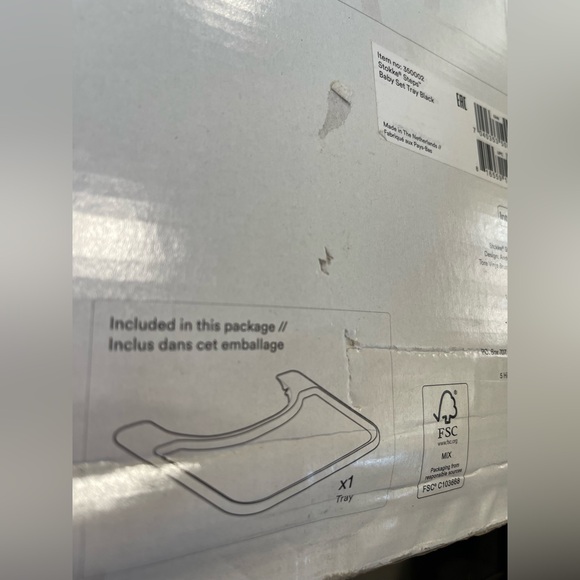 STOKKE 'Steps' Steps High Chair Tray Set in Color-Black New In Box NEVER USED! - Picture 7 of 12